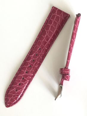 Ремешок из крокодиловой кожи PRIMA N3-4-19-1-2-1, Розовый ремешок для часов
