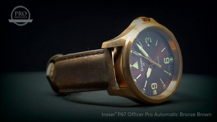 Годинник Traser P67 OFFICER PRO AUTOMATIC BRONZE BROWN 108073