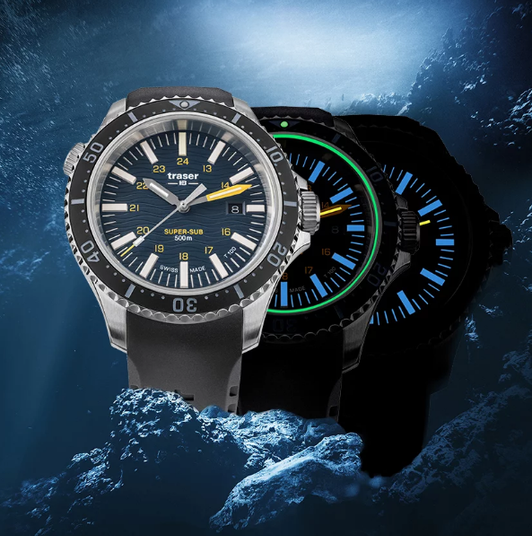 Годинник Traser P67 DIVER T100 BLUE 109371 - SWISSMADE.COM.UA