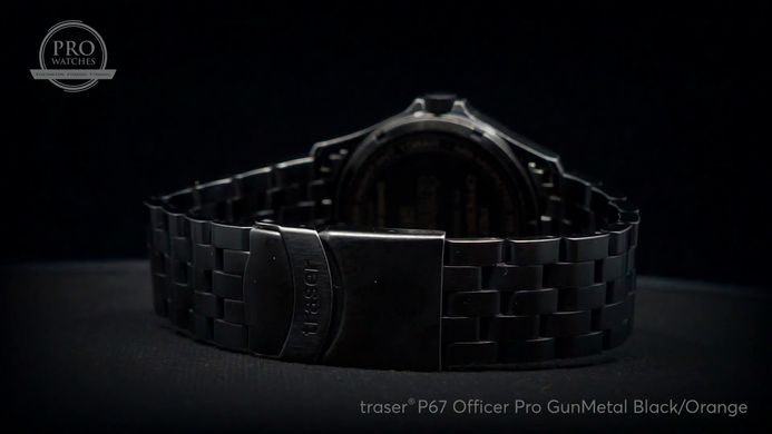 Часы Traser P67 OFFICER PRO GUNMETAL BLACK/ORANGE 107870