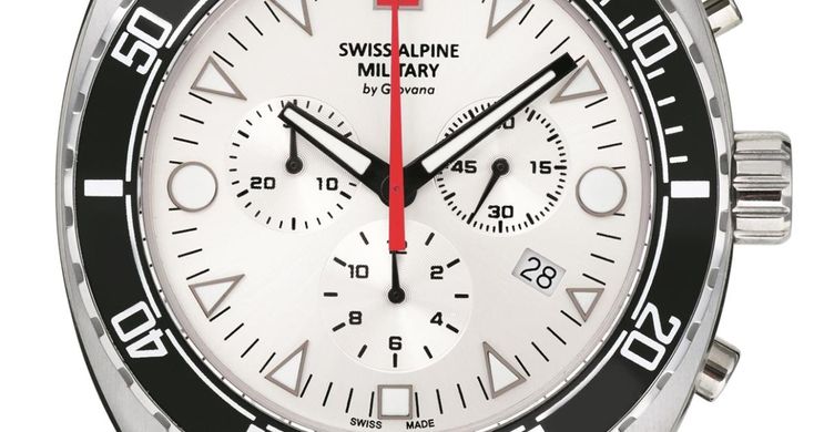 Часы Swiss Alpine Military by Grovana NAVY CHRONO 20 - 7066.9532SAM