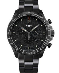 Часы Traser P67 OFFICER PRO CHRONOGRAPH BLACK STEEL 109466