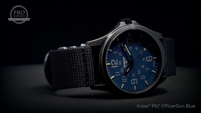 Часы Traser P67 OFFICER PRO GUNMETAL BLUE 108632