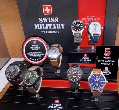 Стенд часов Swiss Military by Chrono на выставке Baselworld 2019